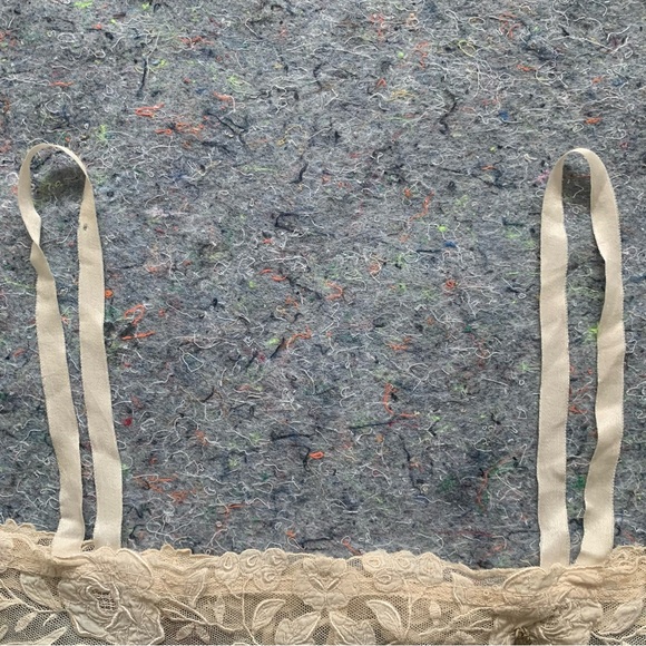 Antique 20s cream floral fairy dress piece - Picture 7 of 16